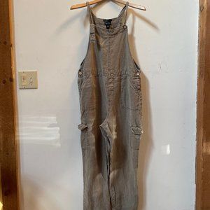 Vintage Nicole Miller Linen Overalls